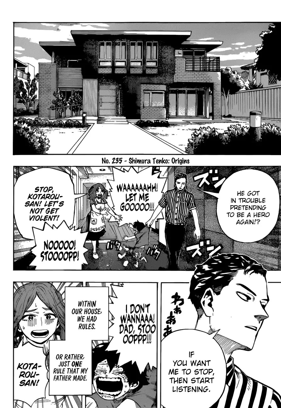 Boku No Hero Academia - Chapter 235: Shimura Tenko: Origins