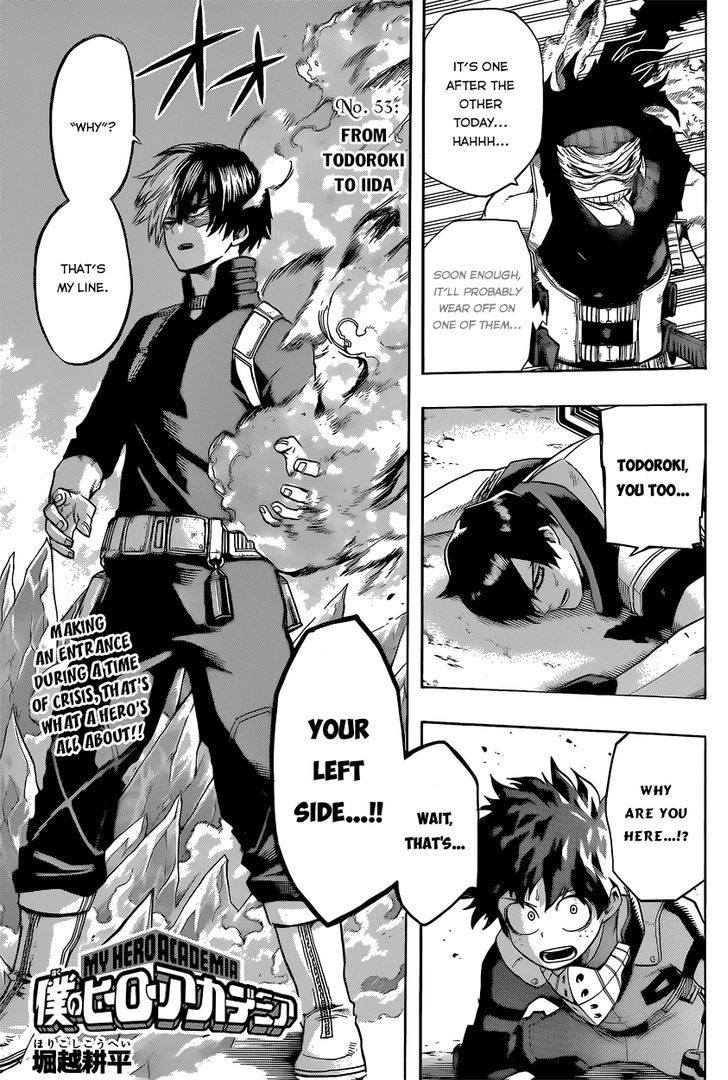 Boku No Hero Academia - Chapter 53 : From Todoroki To Iida