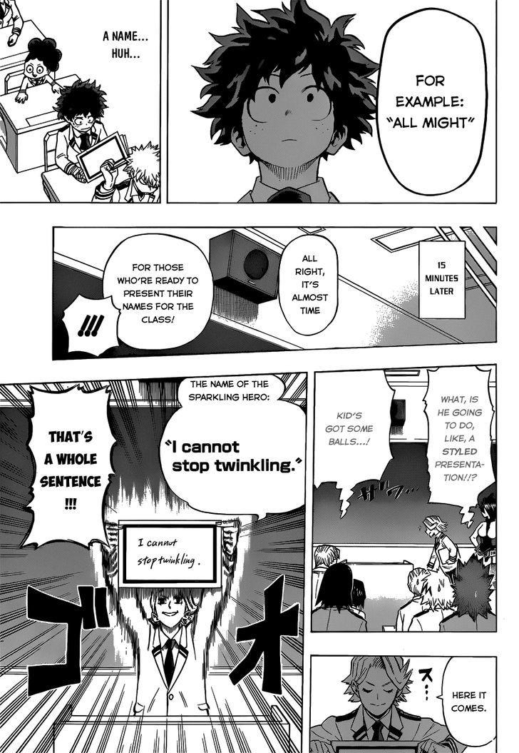 Boku No Hero Academia - Chapter 45 : A Meeting For Trying Out New Names