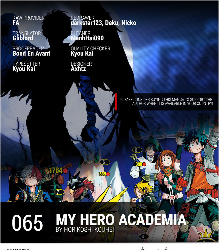 Boku No Hero Academia - Chapter 65 : Walls