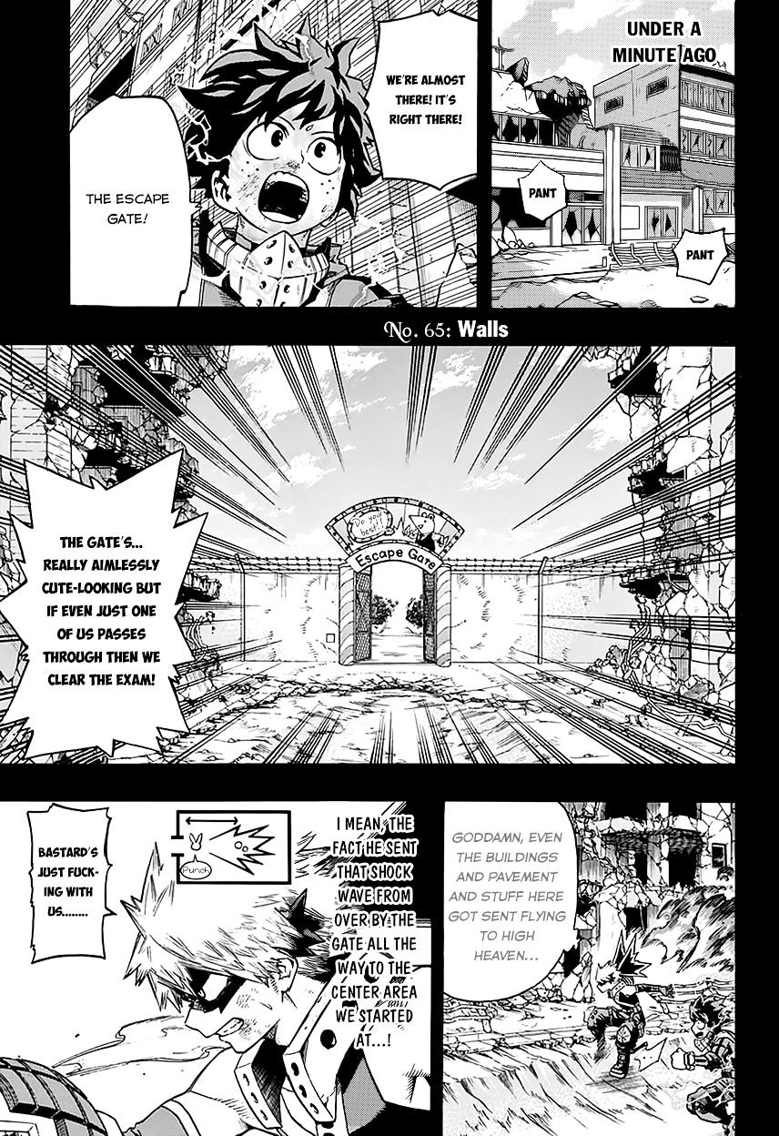 Boku No Hero Academia - Chapter 65 : Walls