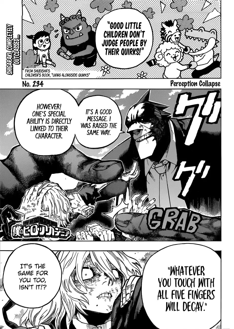 Boku No Hero Academia - Chapter 234: Perception Collapse