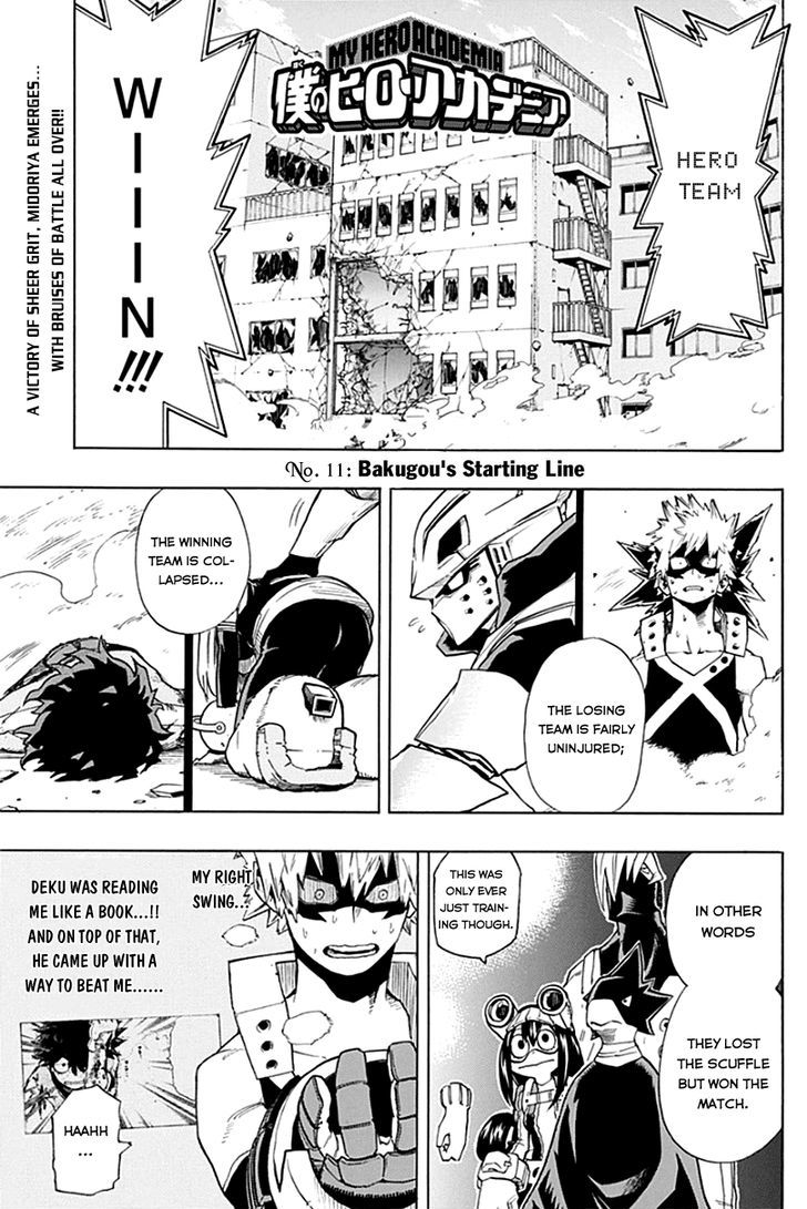 Boku No Hero Academia - Chapter 11 : Bakugou S Starting Line