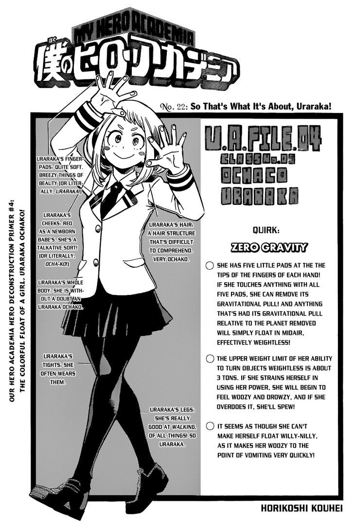 Boku No Hero Academia - Chapter 22 : So That S What It S About, Uraraka!