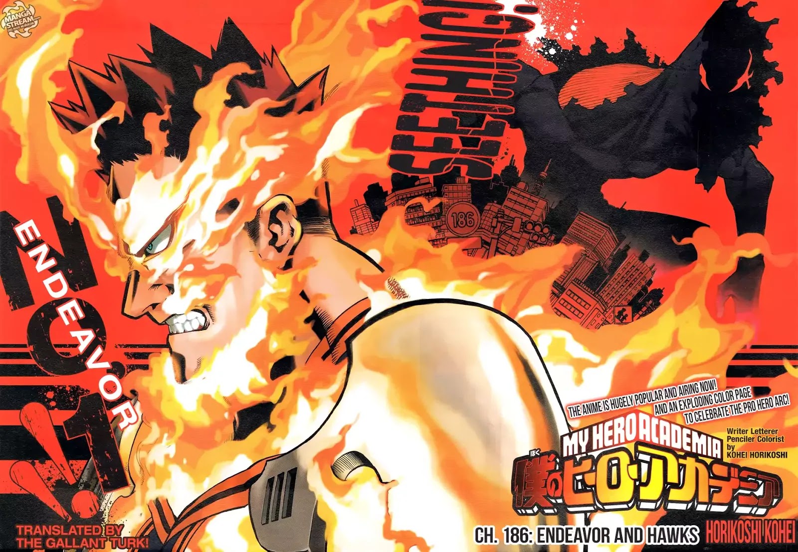 Boku No Hero Academia - Chapter 186: Endeavor And Hawks