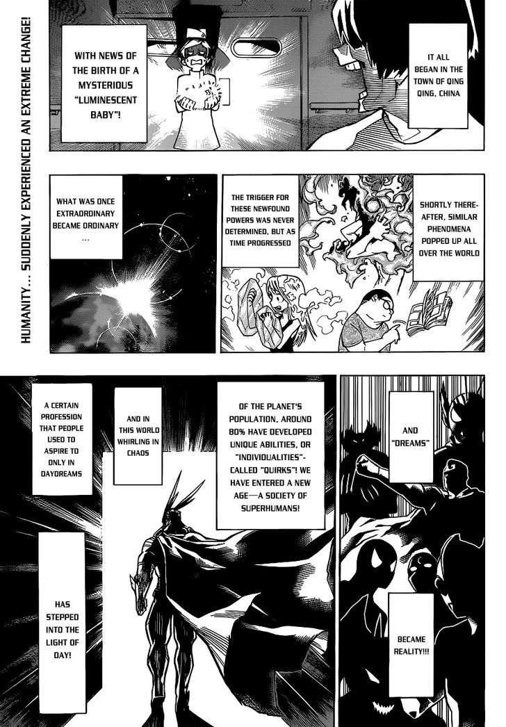 Boku No Hero Academia - Vol.1 Chapter 1 : Midoriya Izuku The Origin