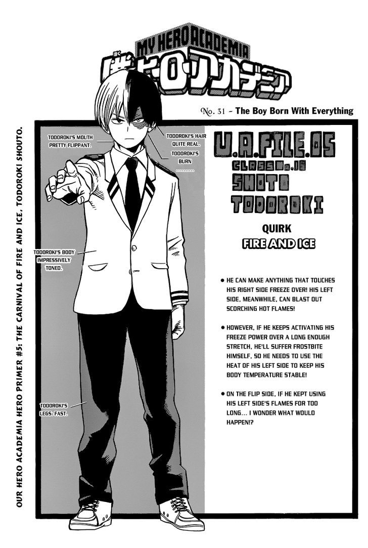 Boku No Hero Academia - Chapter 31 : The Boy Born With Everything