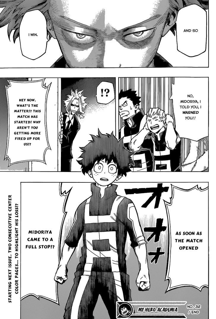 Boku No Hero Academia - Chapter 32 : Smile, Oh Prince Of The World Of Nonsense!