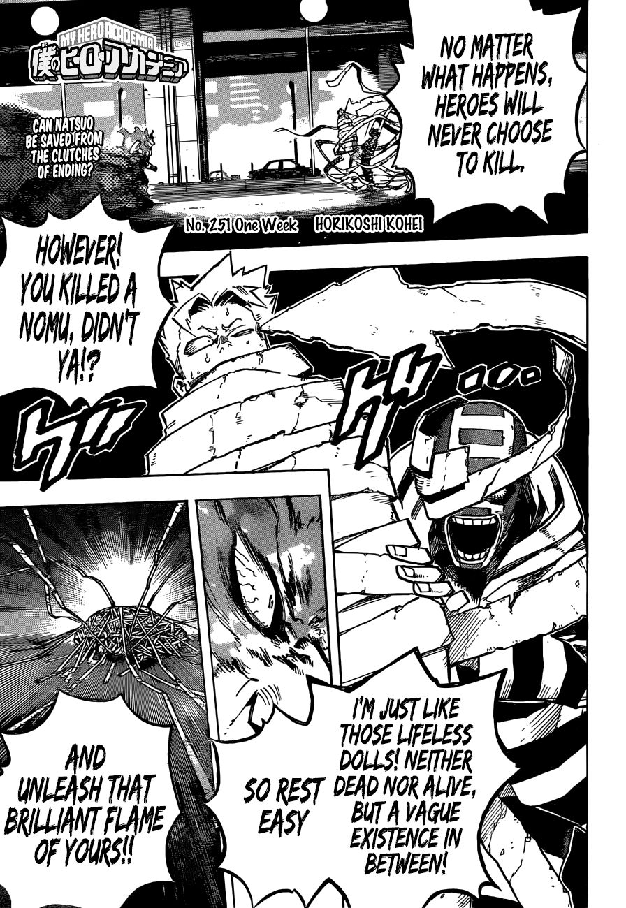 Boku No Hero Academia - Chapter 251: One Week