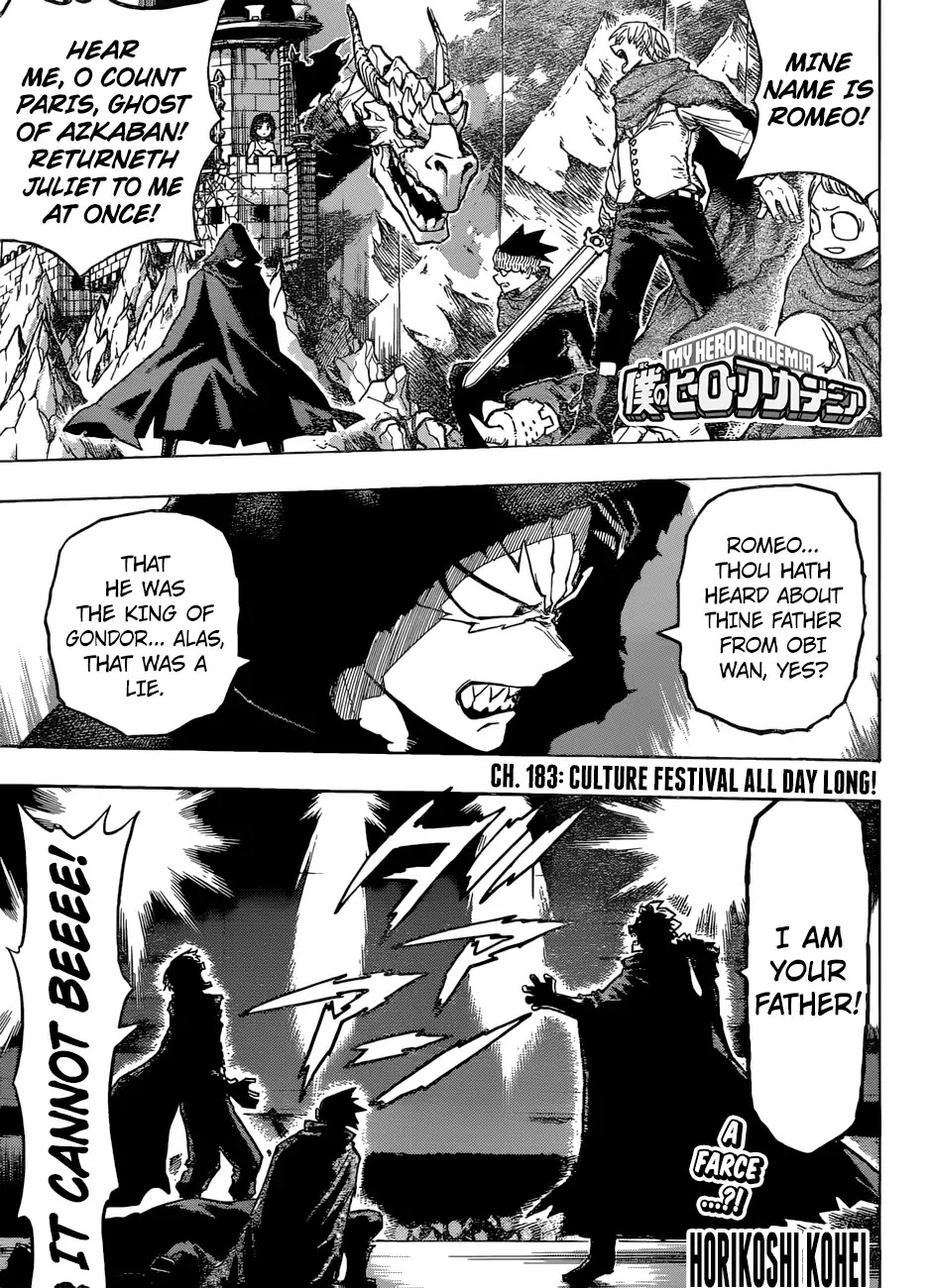 Boku No Hero Academia - Chapter 183: Culture Festival All Day Long!