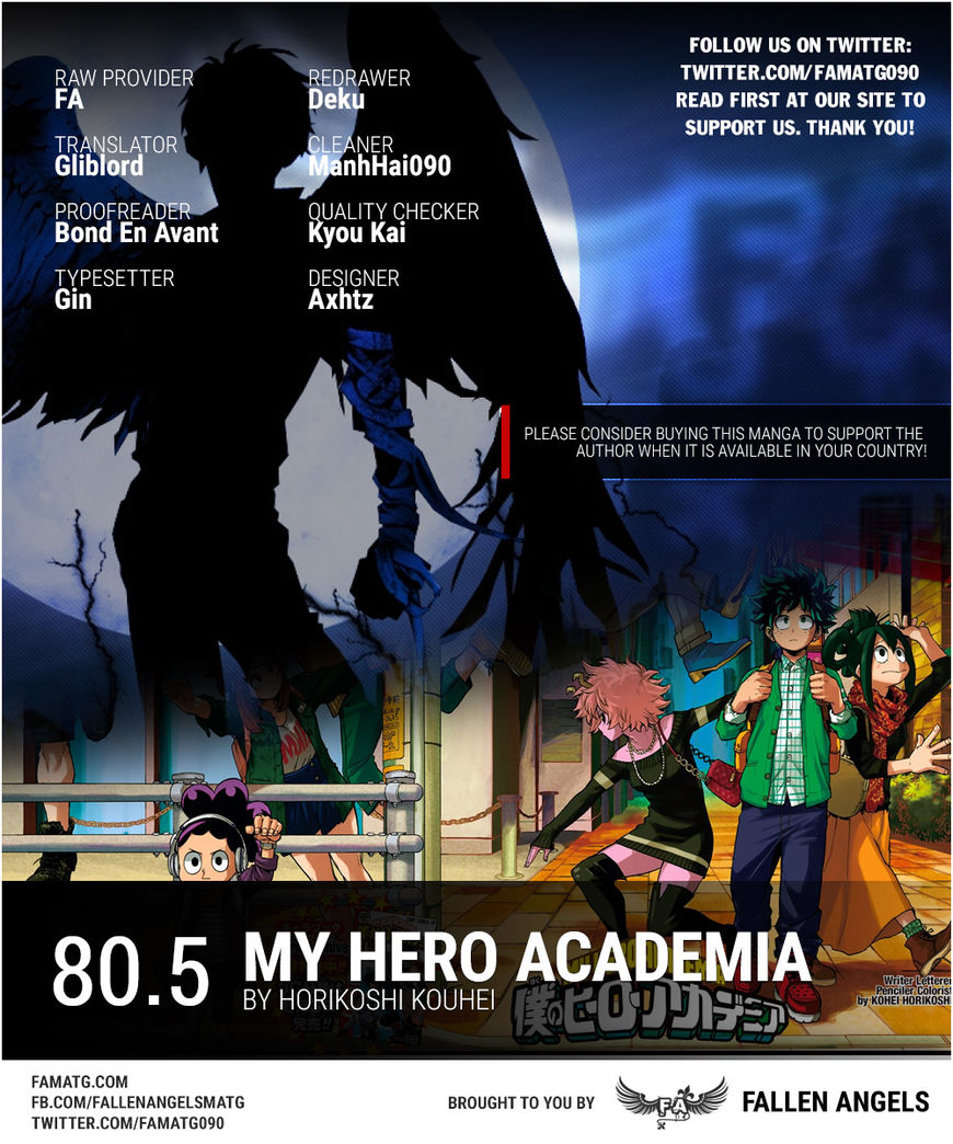 Boku No Hero Academia - Chapter 80.5 : Volume 9 Omake