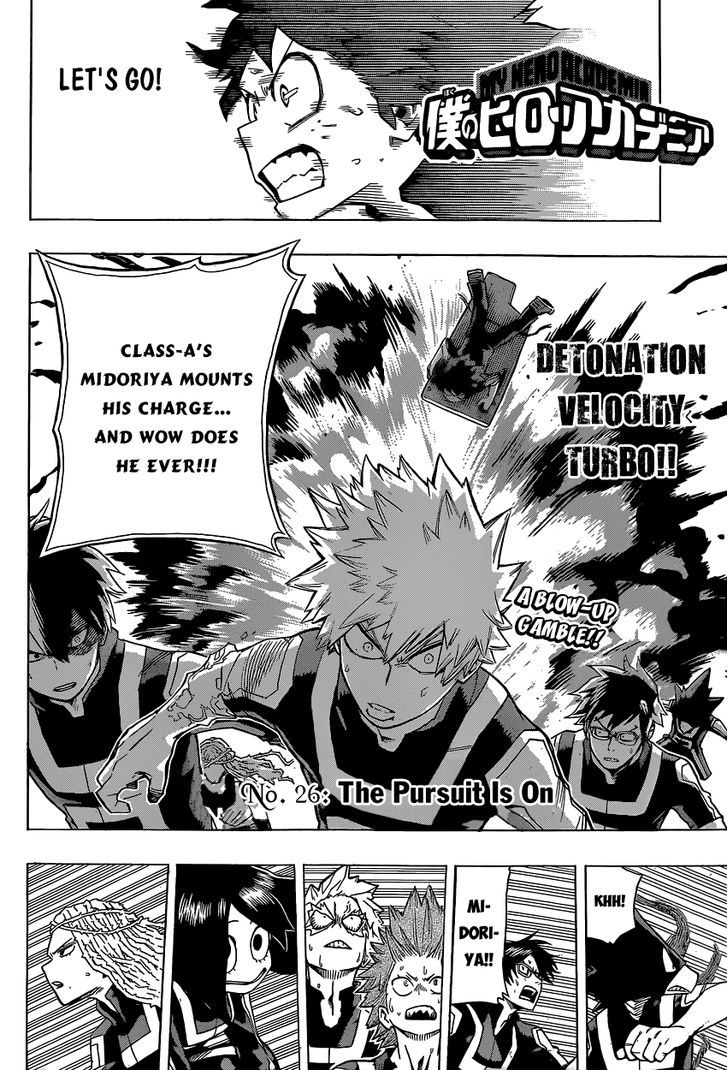 Boku No Hero Academia - Chapter 26 : The Pursuit Is On