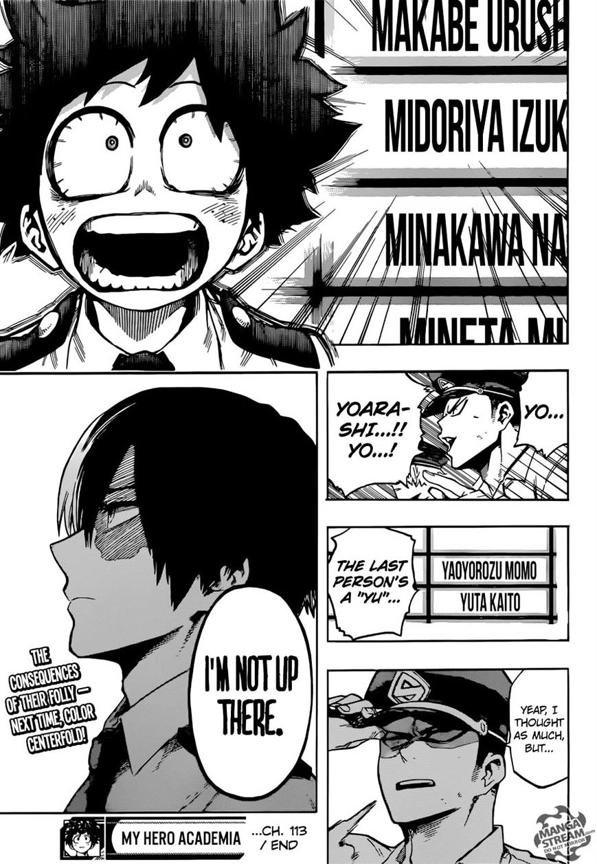 Boku No Hero Academia - Chapter 113