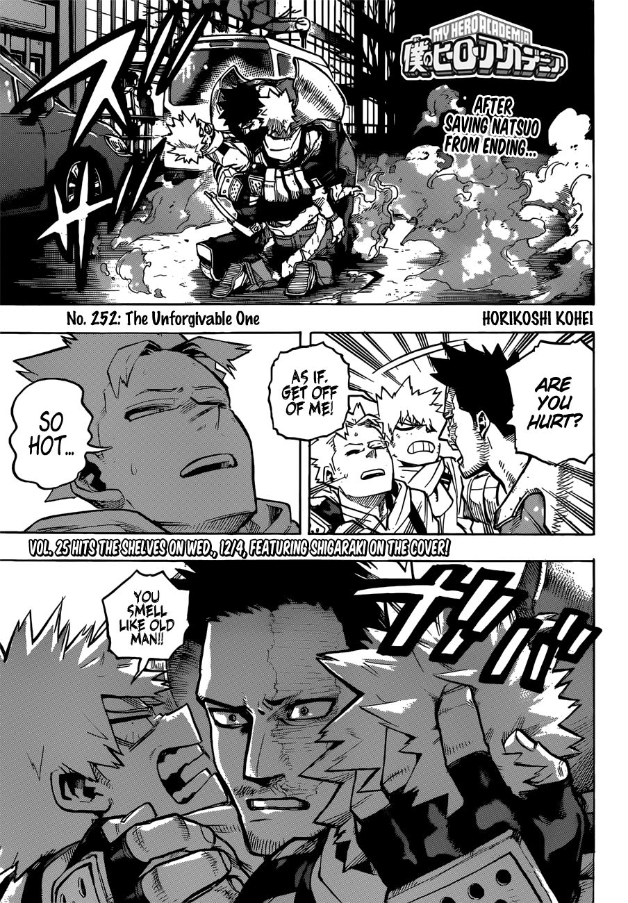 Boku No Hero Academia - Chapter 252: The Unforgivable One