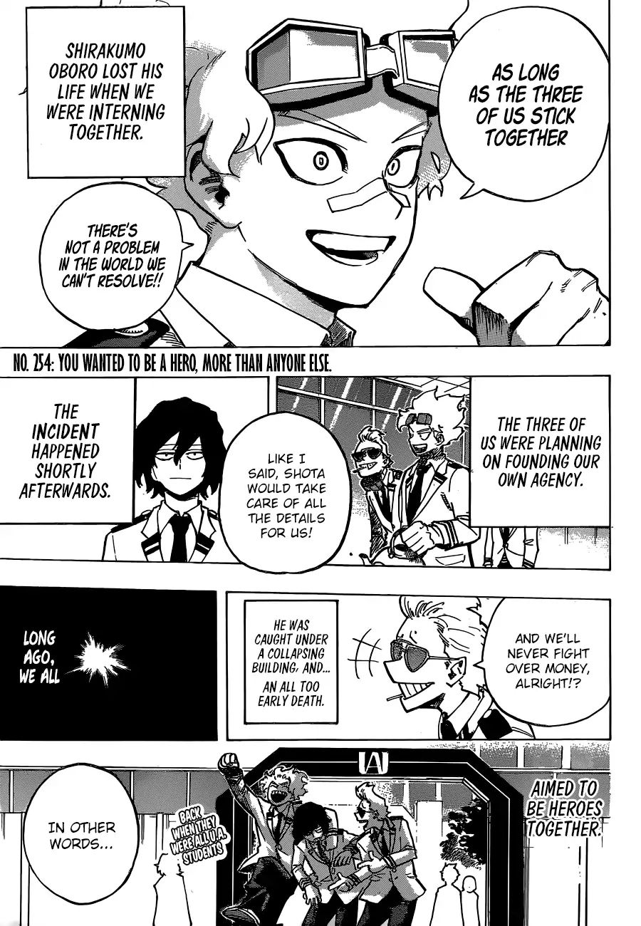 Boku No Hero Academia - Chapter 254: You Wanted To Be A Hero, More Than Anyone Else.