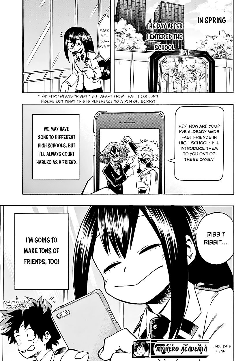 Boku No Hero Academia - Chapter 84.5 : Tsuyu Special