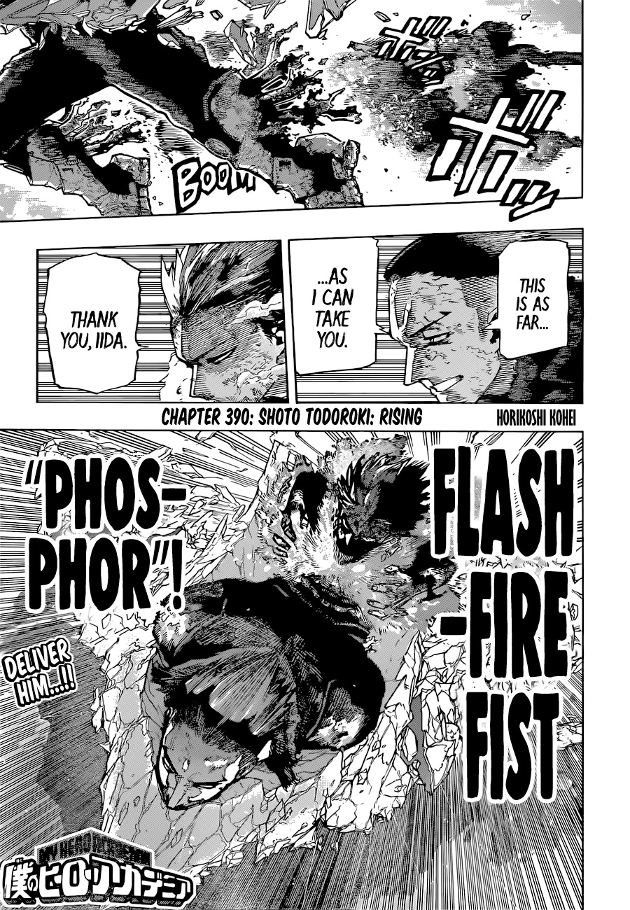 Boku No Hero Academia - Chapter 390: Shoto Todoroki : Rising