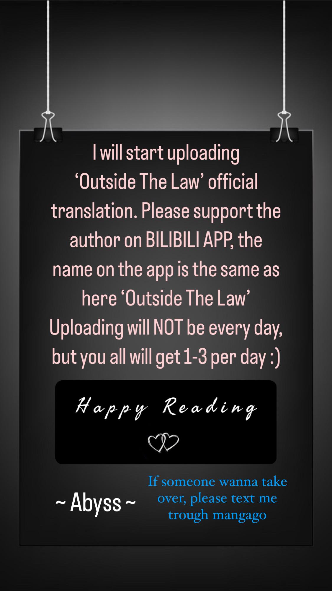 Outside The Law - Chapter : Official Translation!