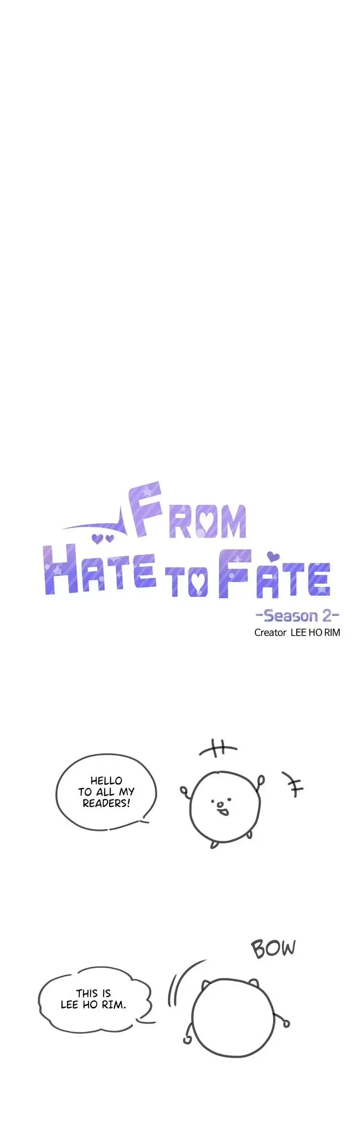 From Hate To Fate - Extra. : Creator's Note