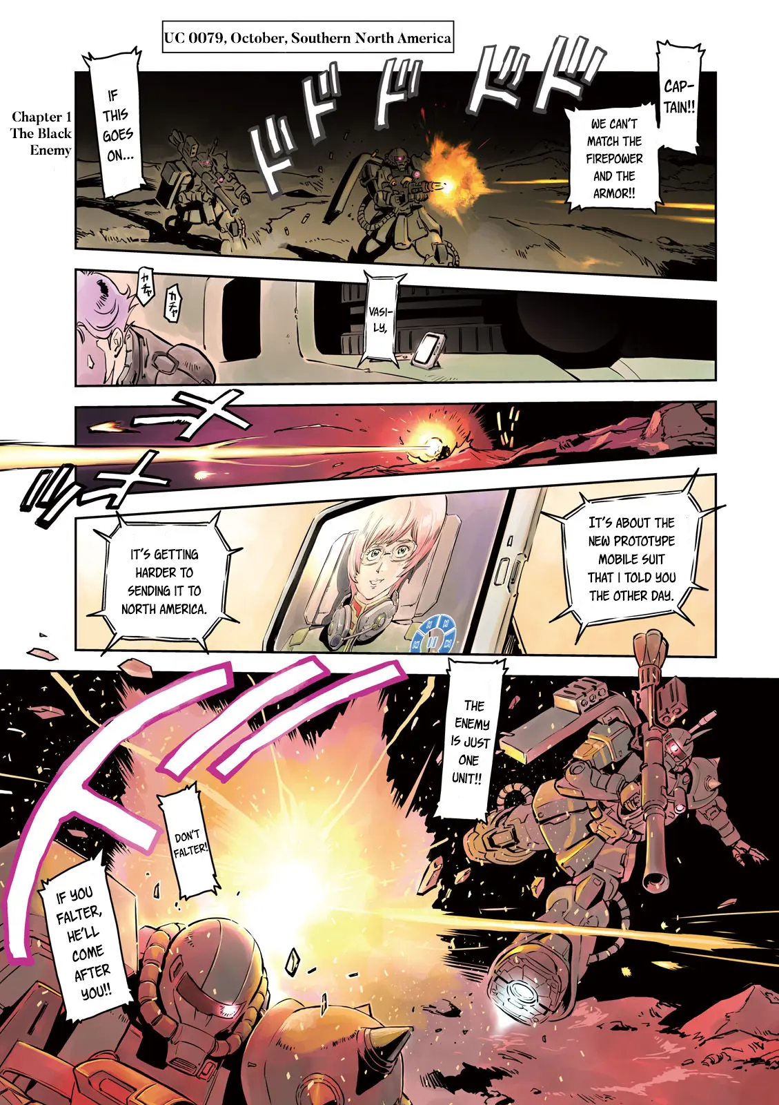 Mobile Suit Gundam - The Origin Msd: Cucuruz Doan’s Island - Vol.1 Chapter 1: The Black Enemy