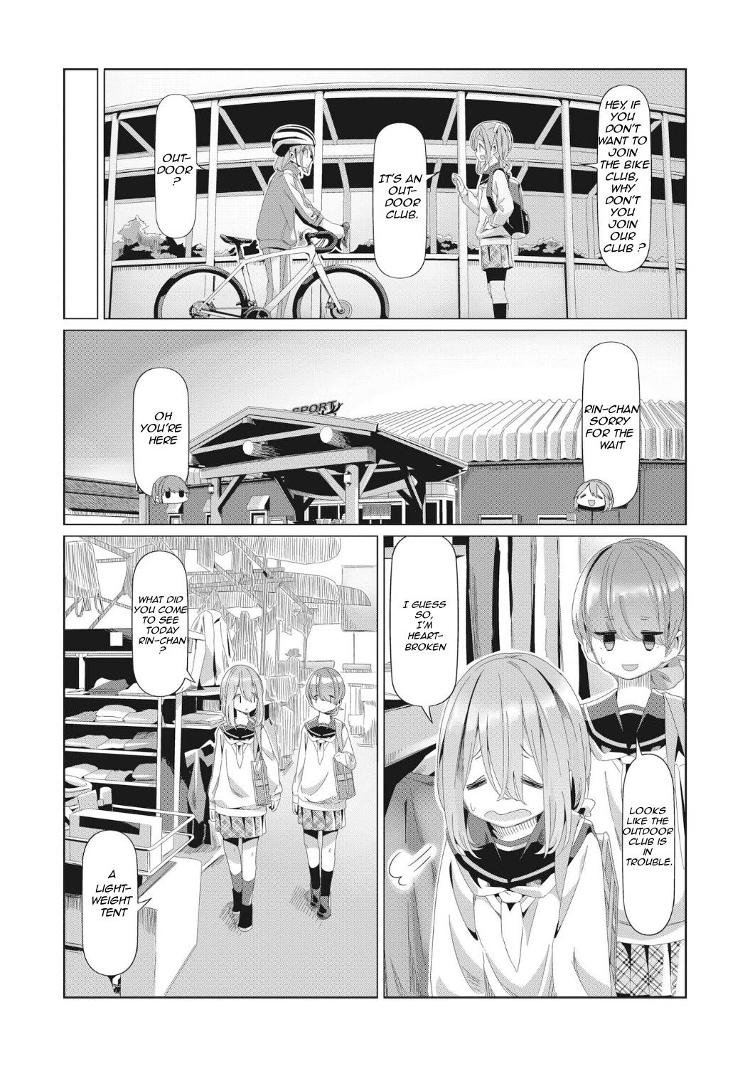 Yurucamp - Chapter 80: Welcome, New Club Members