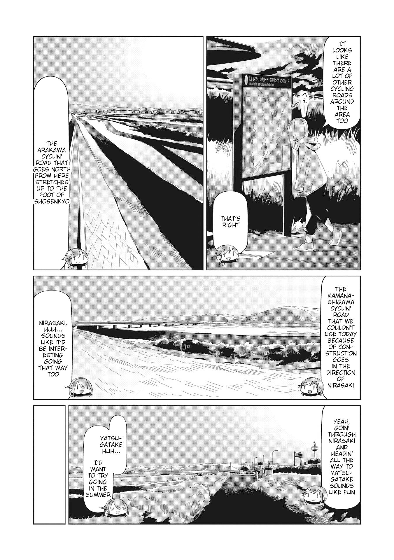 Yurucamp - Chapter 82: Inuko And Mei's Cycling Road Trip Across Yamanashi