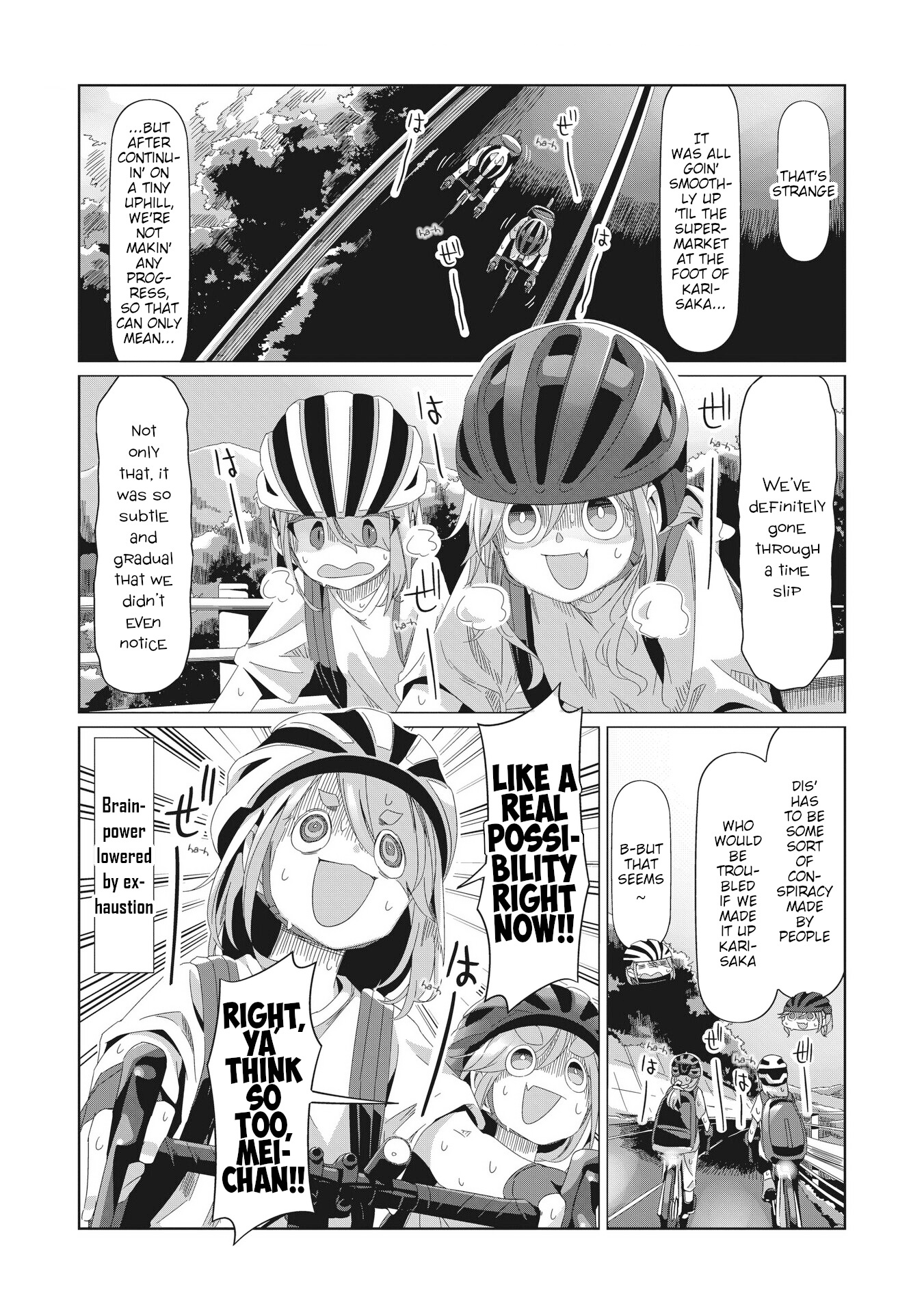 Yurucamp - Vol.15 Chapter 84: Full Speed Ahead! Inuko And Mei's Karisaka Hill Climb