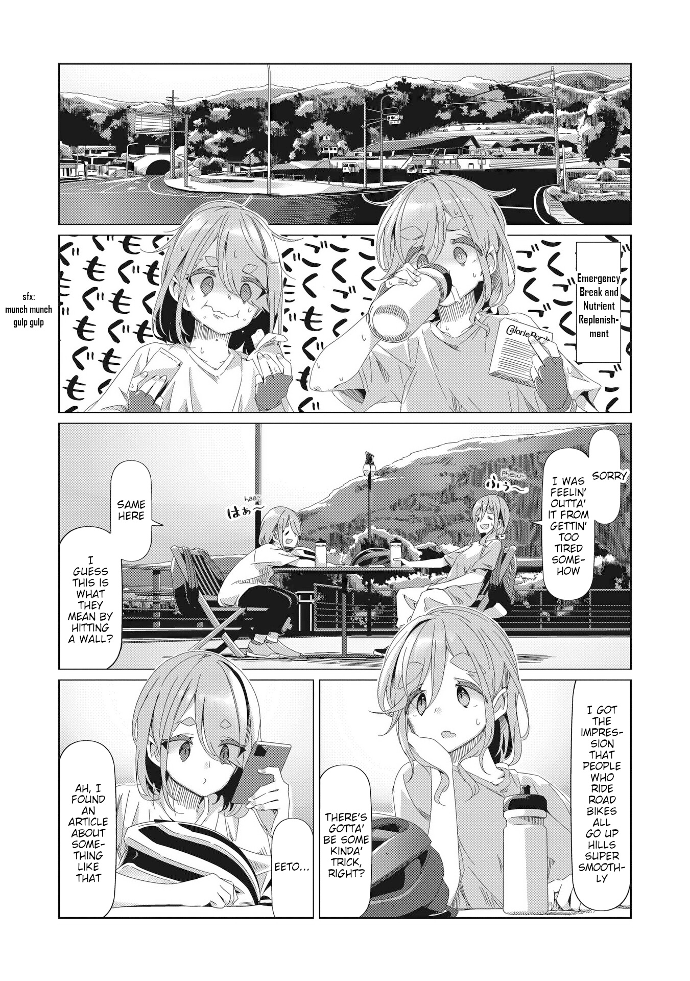 Yurucamp - Vol.15 Chapter 84: Full Speed Ahead! Inuko And Mei's Karisaka Hill Climb