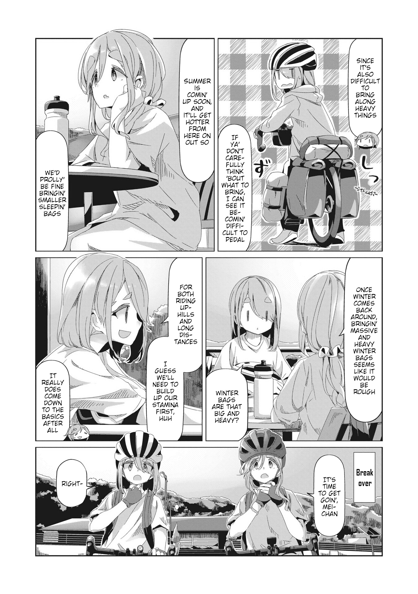 Yurucamp - Vol.15 Chapter 84: Full Speed Ahead! Inuko And Mei's Karisaka Hill Climb