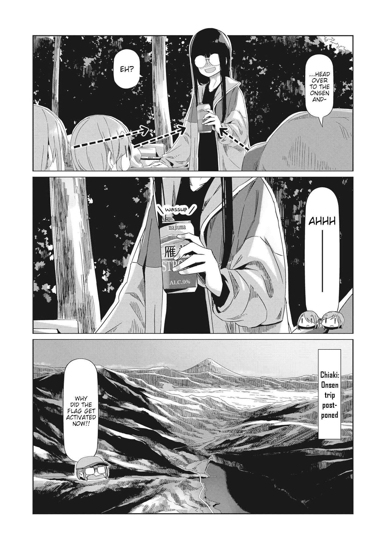 Yurucamp - Vol.15 Chapter 84: Full Speed Ahead! Inuko And Mei's Karisaka Hill Climb