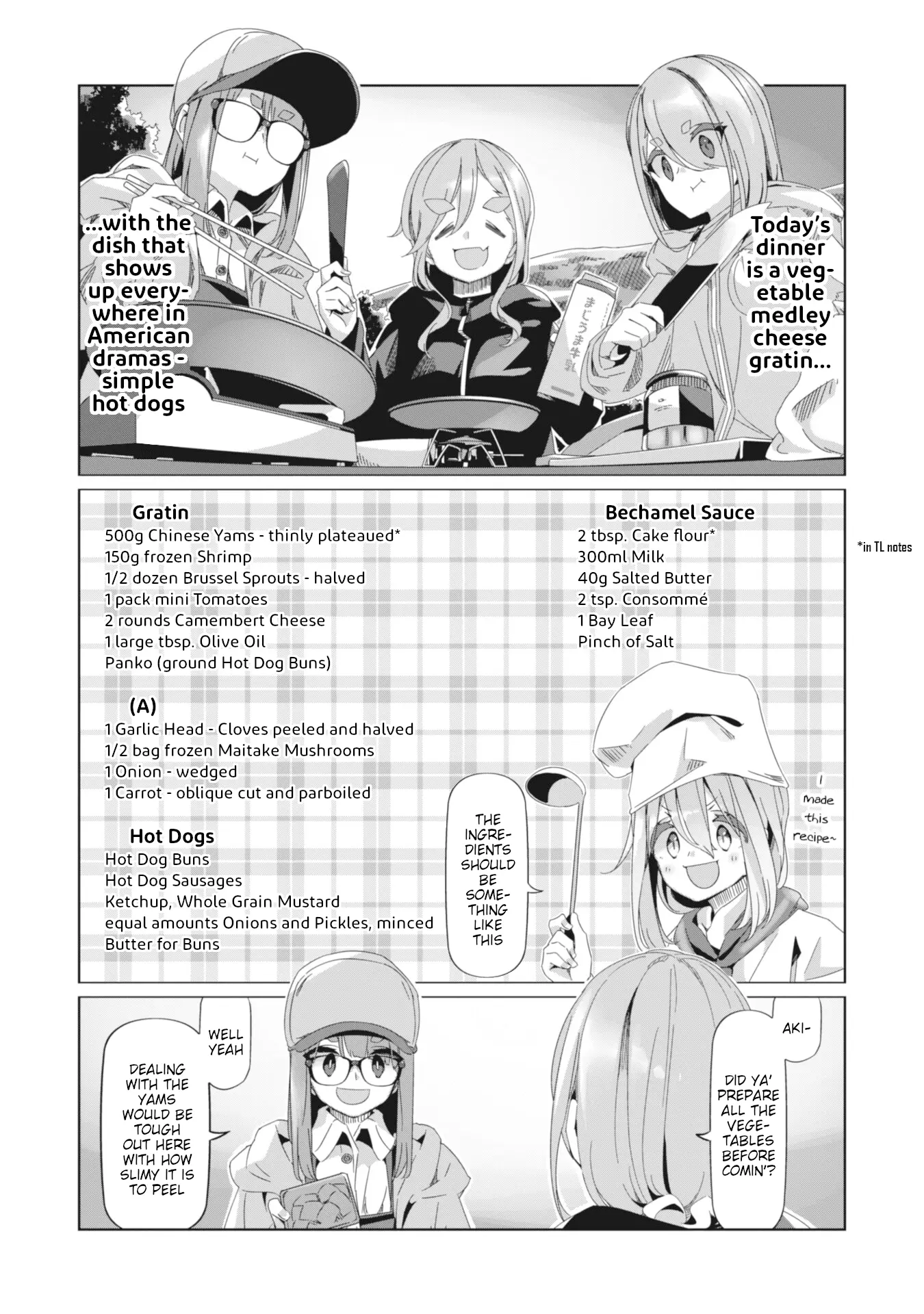 Yurucamp - Vol.15 Chapter 85: Empty Stomachs And Dinner At Karisaka