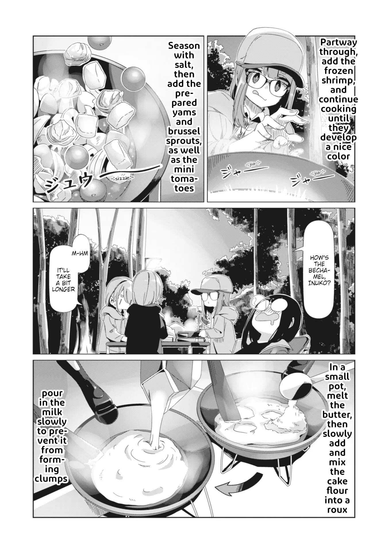 Yurucamp - Vol.15 Chapter 85: Empty Stomachs And Dinner At Karisaka