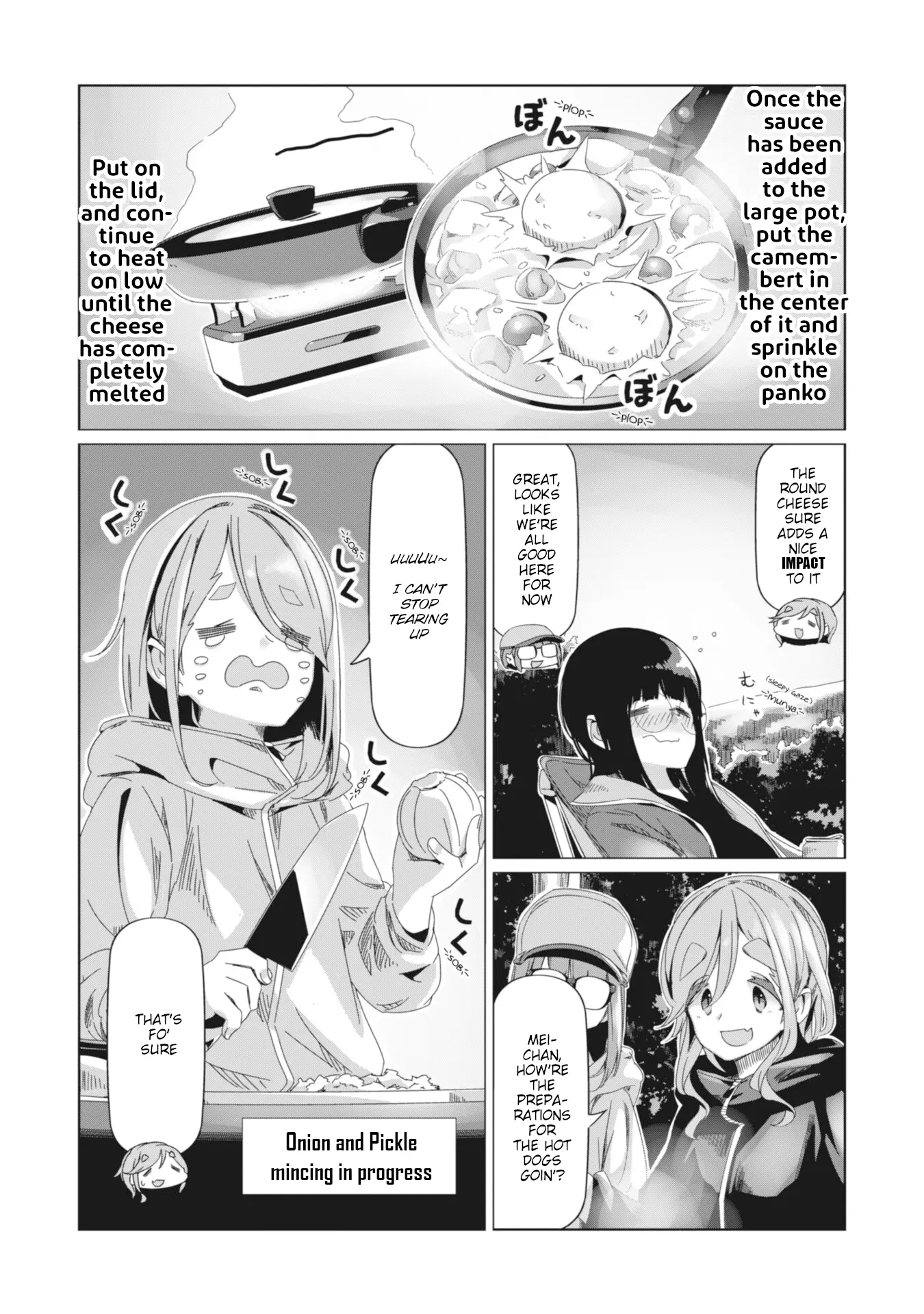 Yurucamp - Vol.15 Chapter 85: Empty Stomachs And Dinner At Karisaka