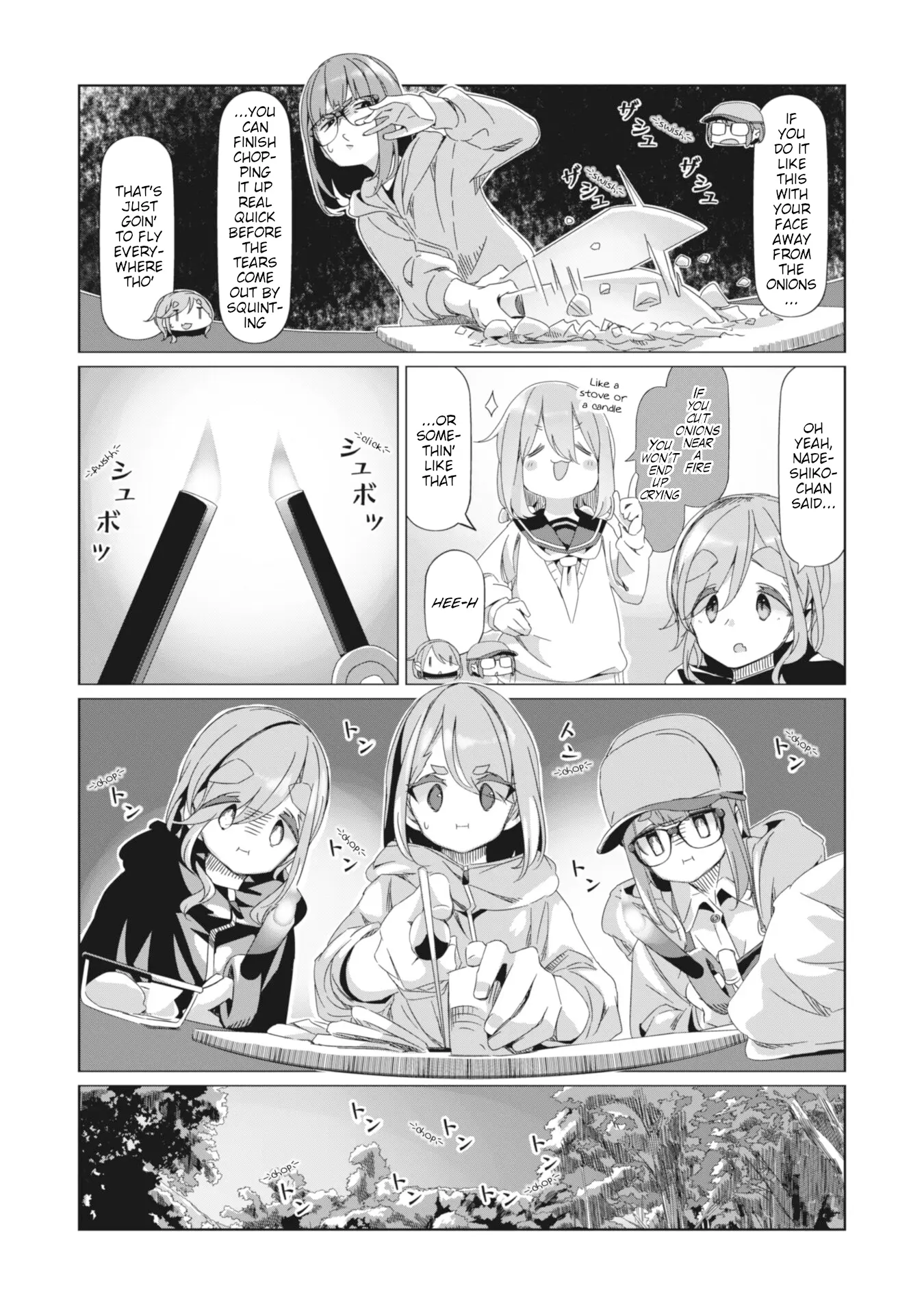 Yurucamp - Vol.15 Chapter 85: Empty Stomachs And Dinner At Karisaka