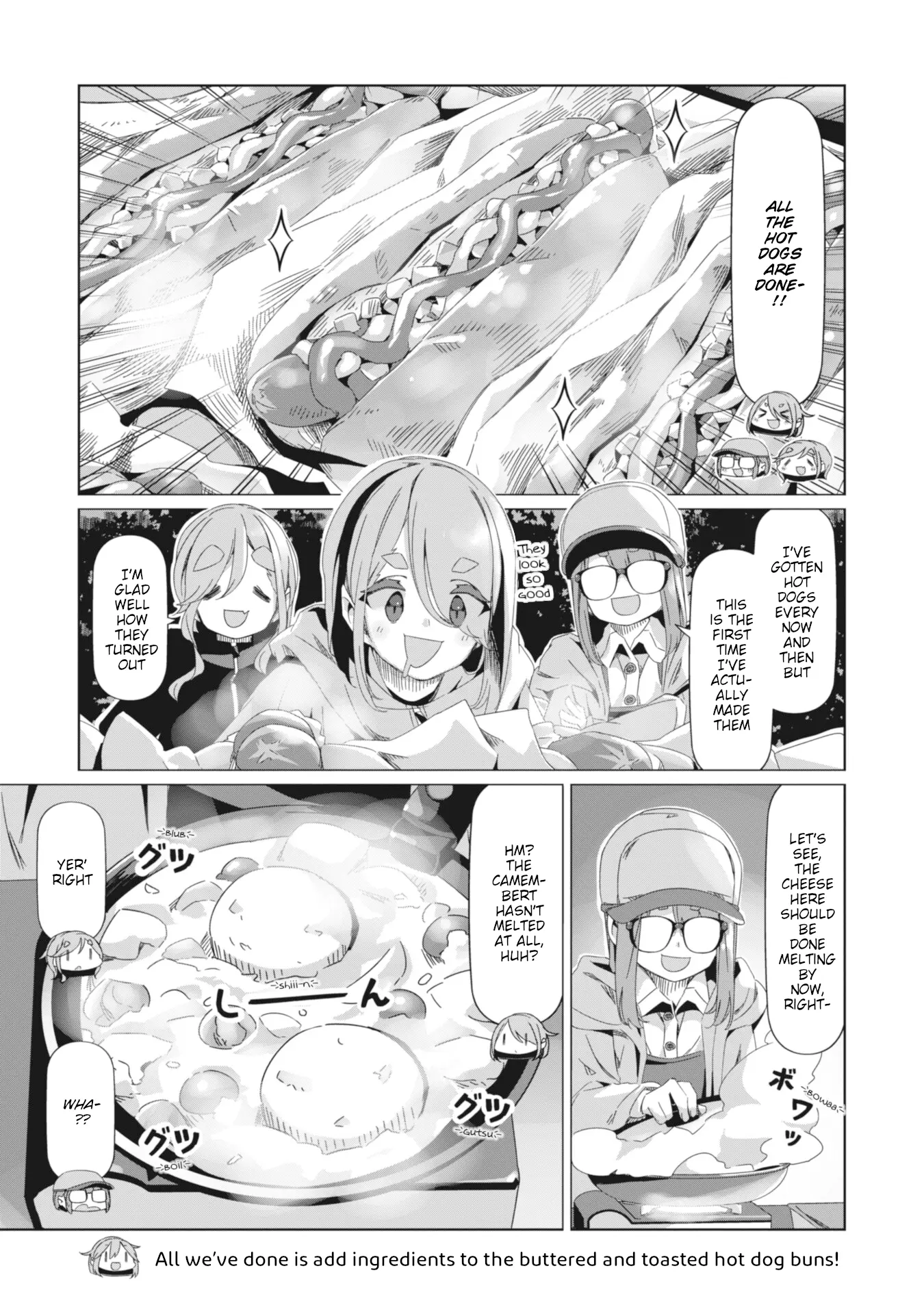 Yurucamp - Vol.15 Chapter 85: Empty Stomachs And Dinner At Karisaka