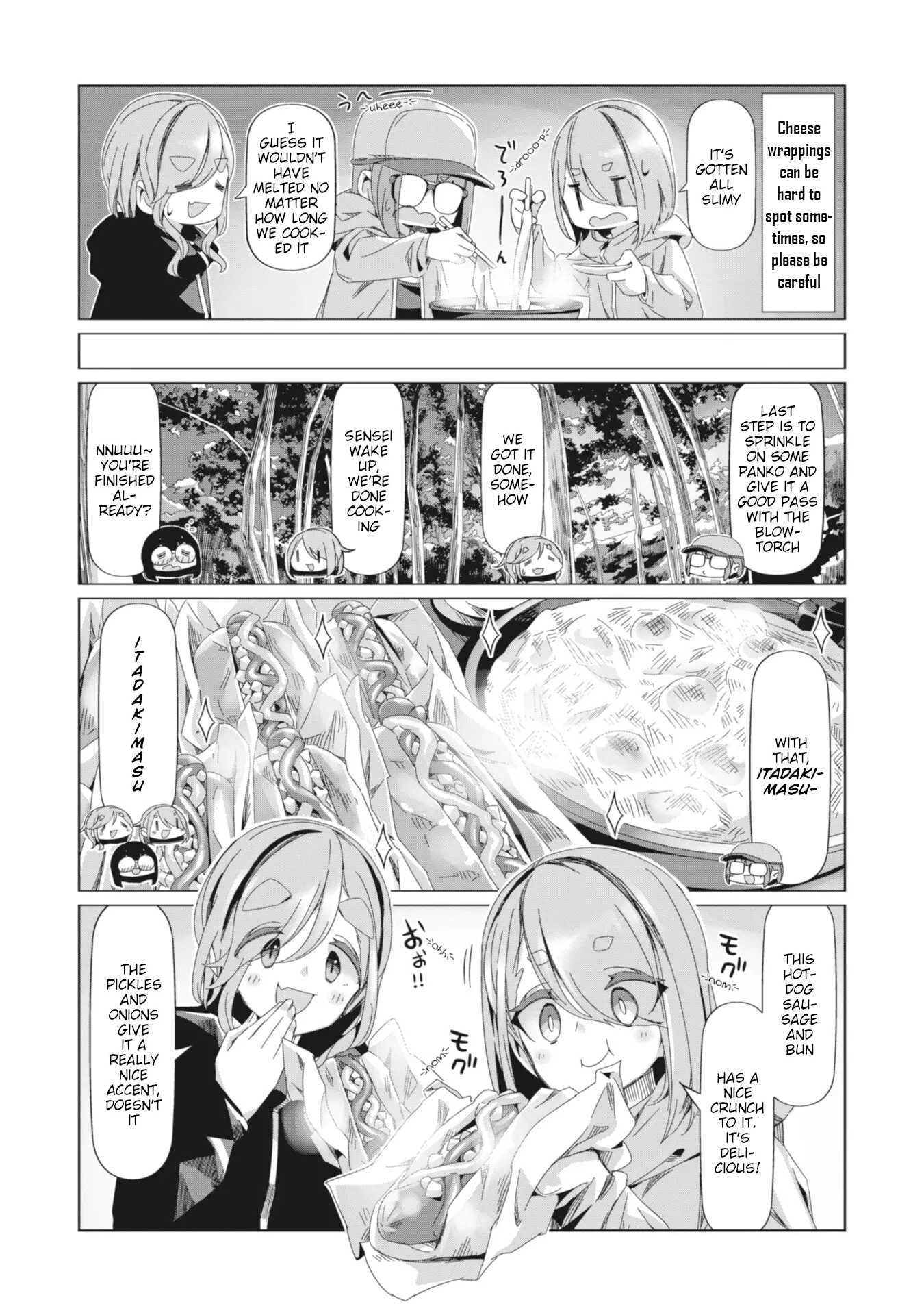 Yurucamp - Vol.15 Chapter 85: Empty Stomachs And Dinner At Karisaka