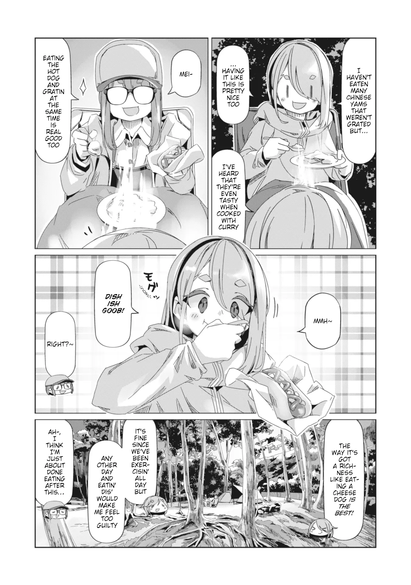 Yurucamp - Vol.15 Chapter 85: Empty Stomachs And Dinner At Karisaka