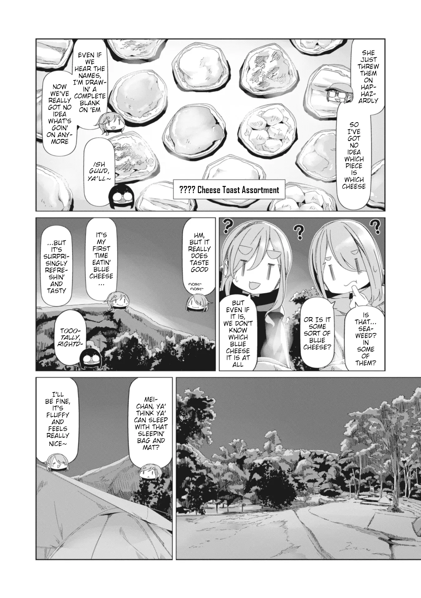 Yurucamp - Vol.15 Chapter 85: Empty Stomachs And Dinner At Karisaka