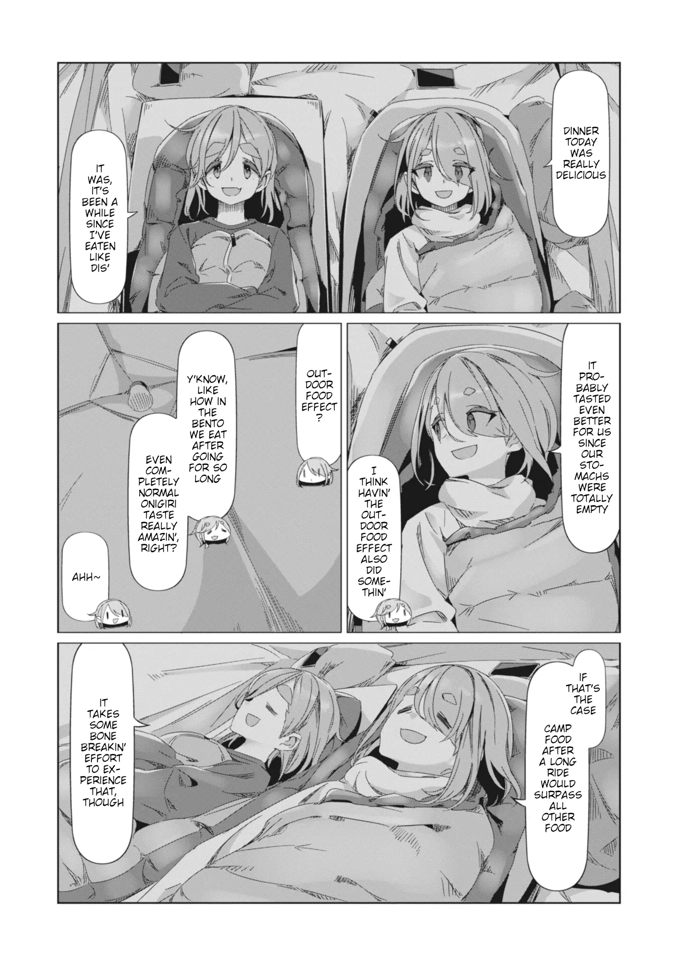 Yurucamp - Vol.15 Chapter 85: Empty Stomachs And Dinner At Karisaka