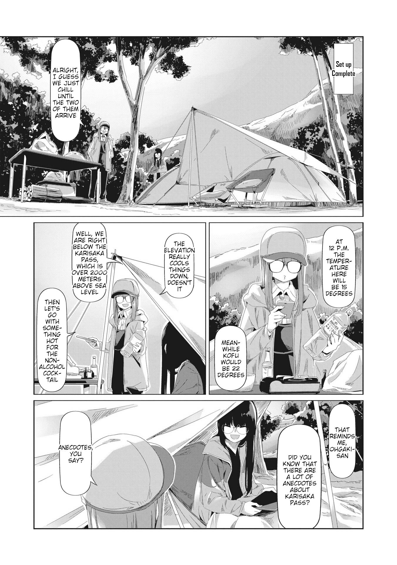 Yurucamp - Chapter 83: Chiaki And Minami's Non-Alcoholic Karisaka Camp