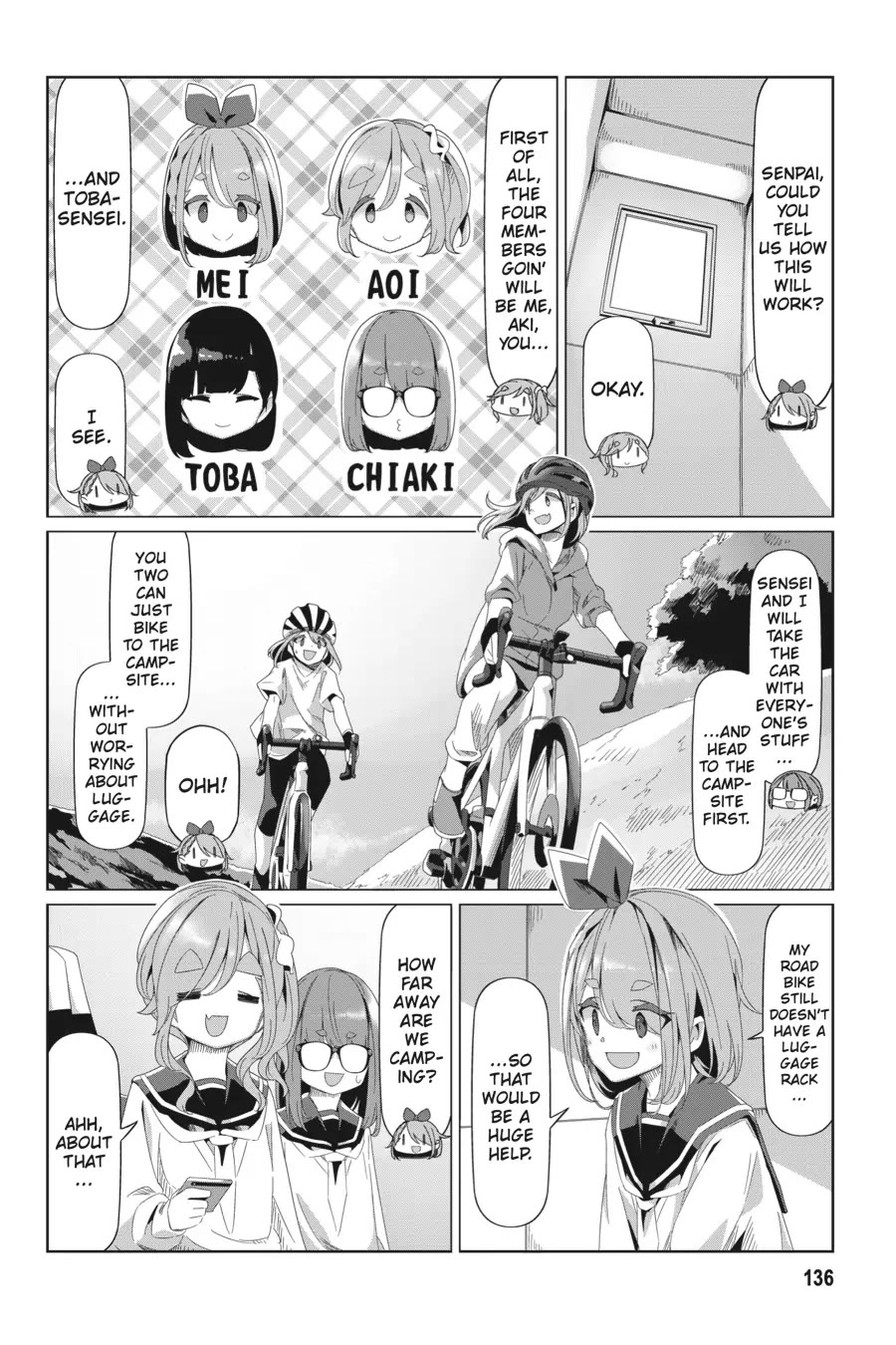 Yurucamp - Chapter 81: The Oec's Cycling Camp Plan