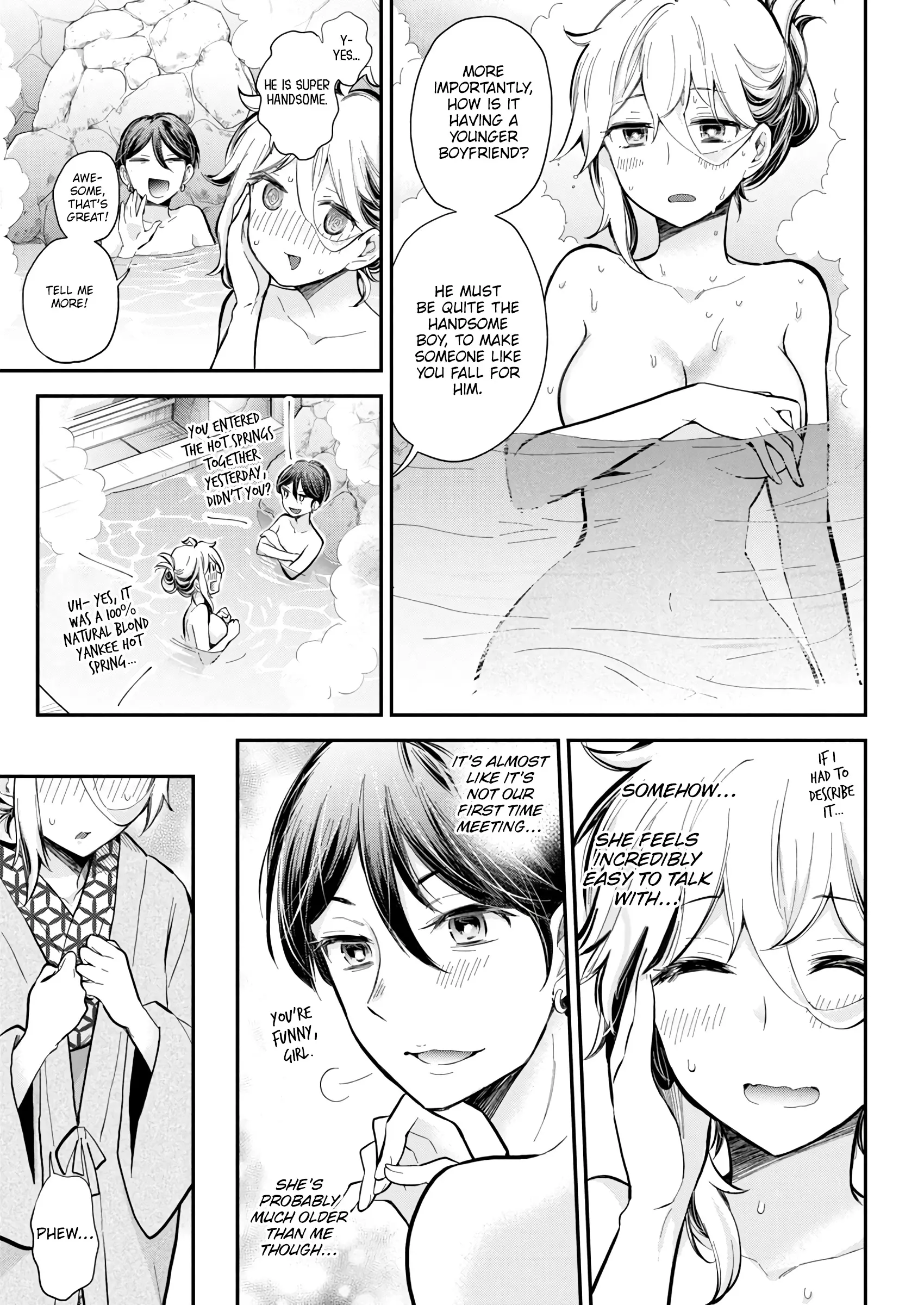 Shingeki No Eroko-San - Vol.8 Chapter 53: Love Gossip While Lost Over My Blond Yankee Hot Spring Fantasy! I Also Fainted To Boot, Sorry, Mother