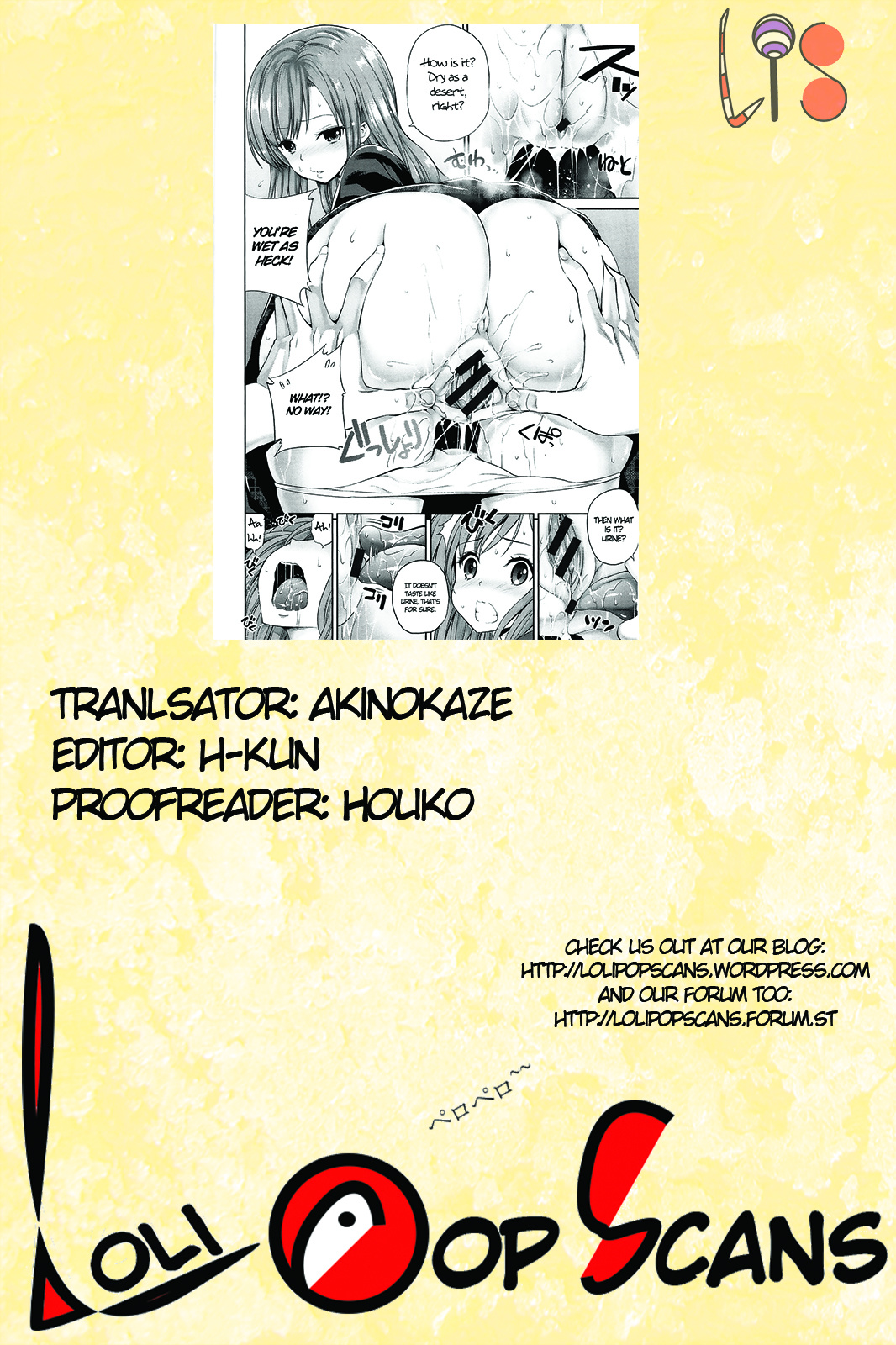 Hame Pero - Vol.1 Chapter 14: Omake Q&A