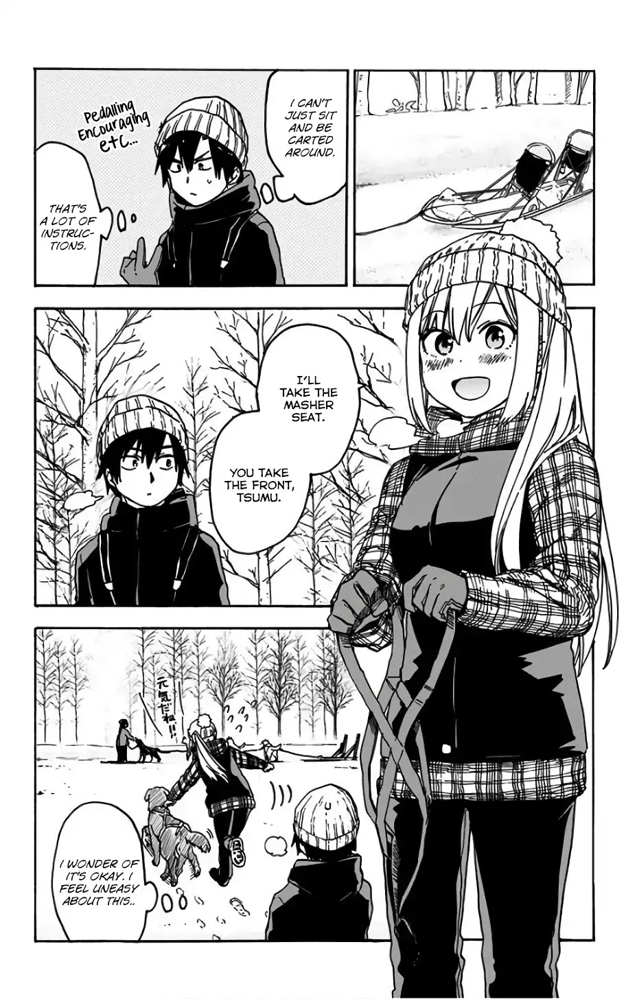 Saguri-Chan Tankentai - Chapter 17: Dog Sleighing Experience