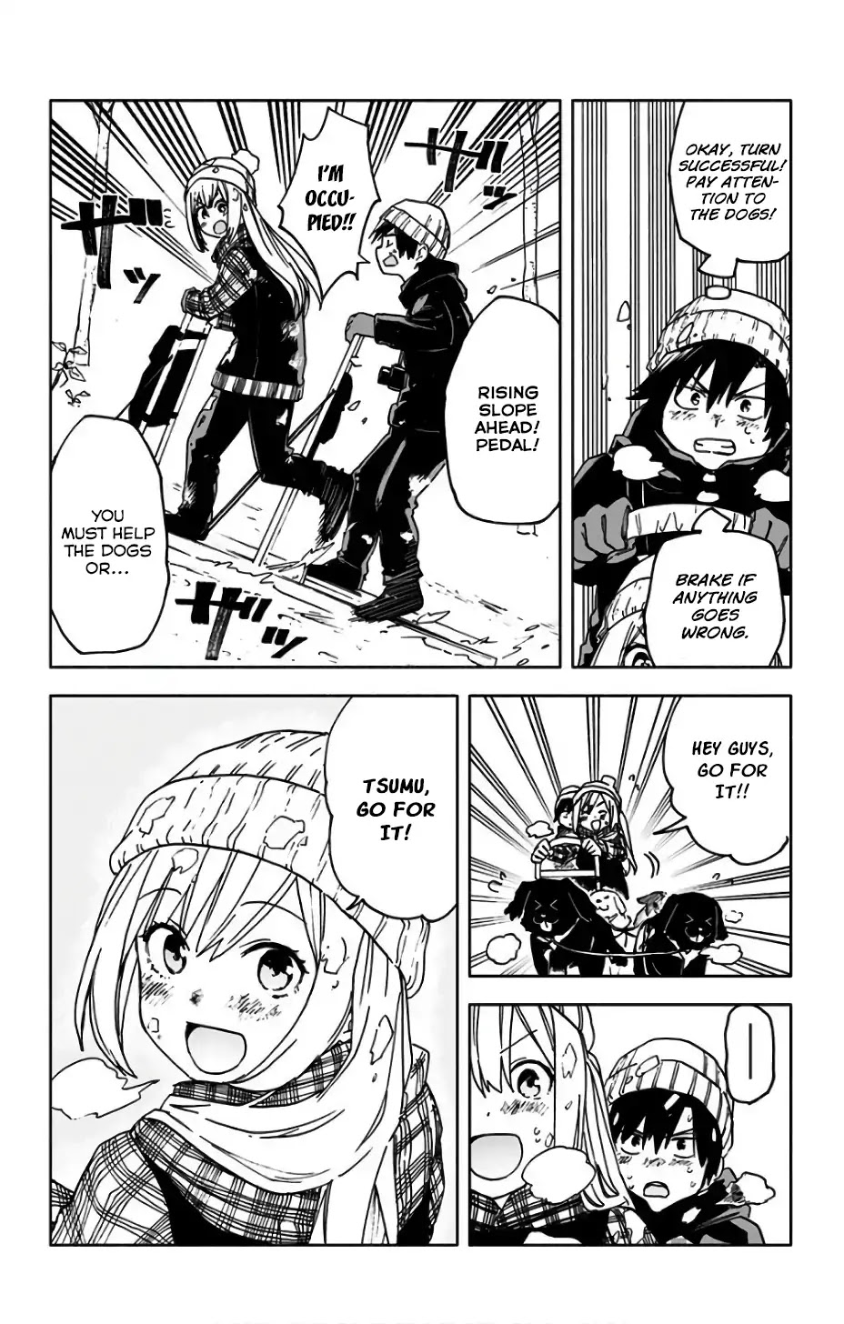 Saguri-Chan Tankentai - Chapter 17: Dog Sleighing Experience