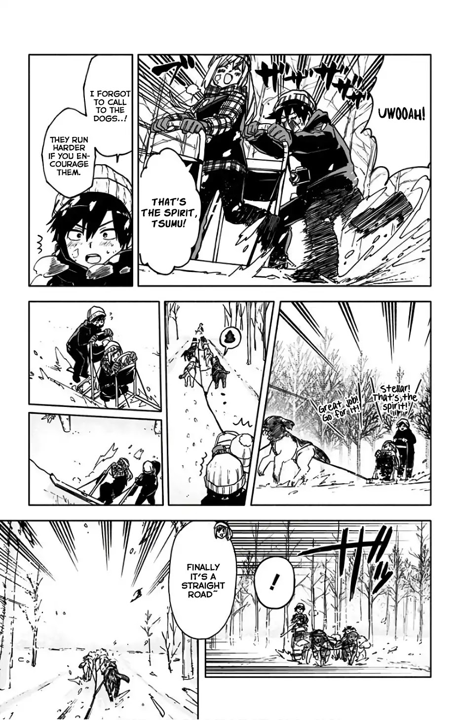 Saguri-Chan Tankentai - Chapter 17: Dog Sleighing Experience