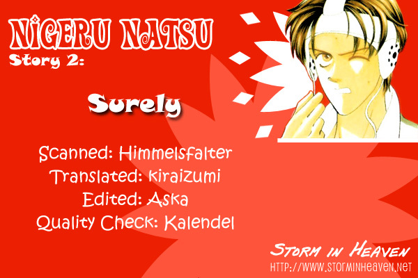 Nigeru Natsu - Vol.1 Chapter 2 : Surely