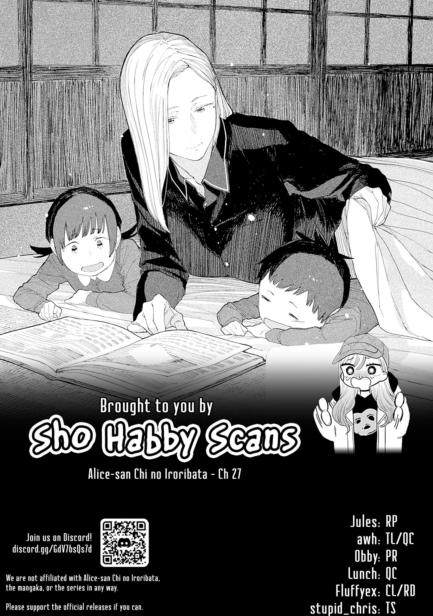 Alice-San Chi No Iroribata - Vol.4 Chapter 27: Babysitting And Wieners