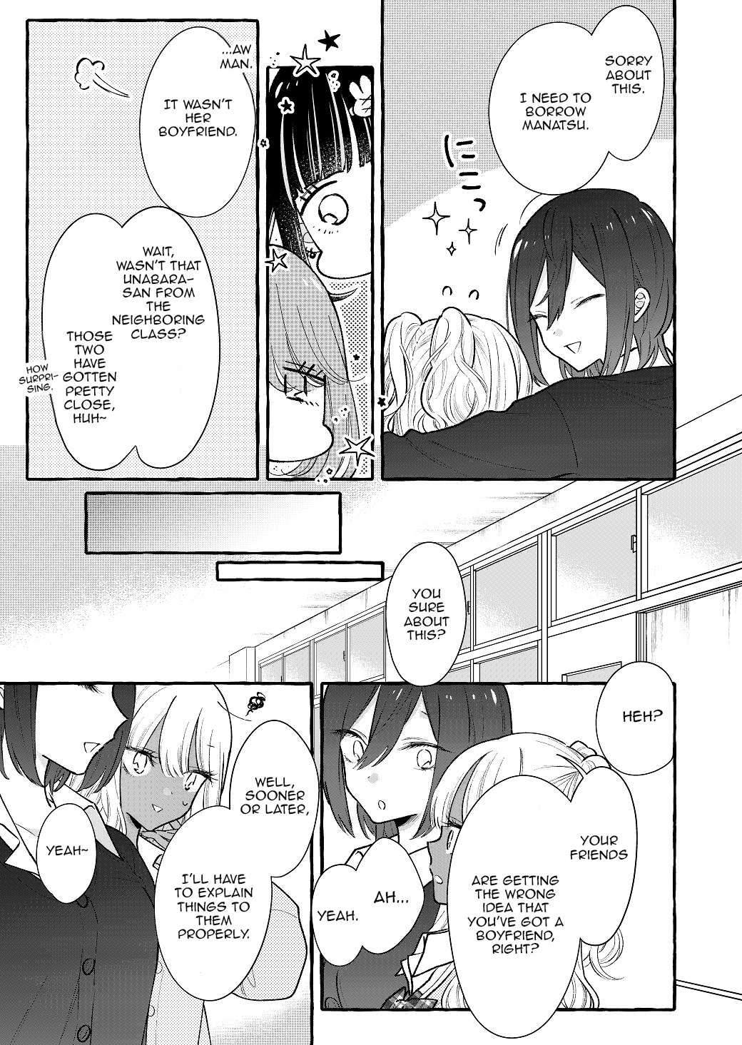 Boyish Girl X Gyaru - Chapter 8: Gyaru And Boyish Girl And Alleged Boyfriend