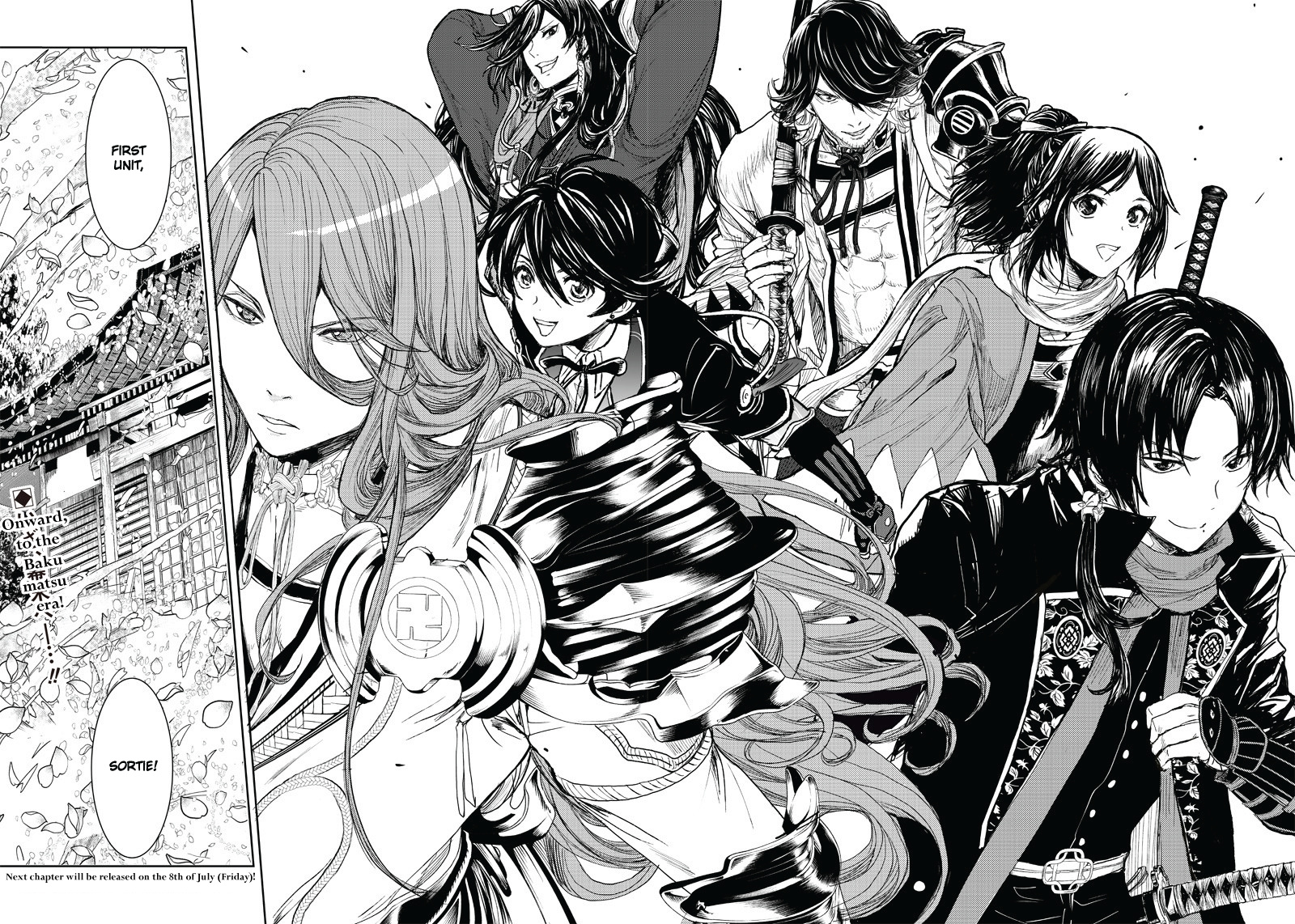 Manga Musical "Touken Ranbu" Bakumatsu Tenrouden - Vol.1 Chapter 1: Sortie